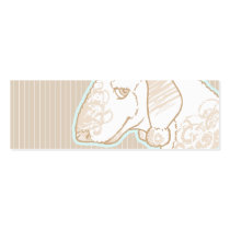 Bedlington Terrier Bookmark Business Card Template