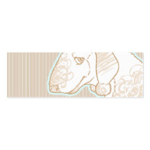 Bedlington Terrier Bookmark Business Card Template