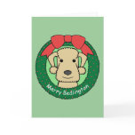 Bedlington Terrier Christmas Greeting Cards