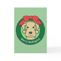 Bedlington Terrier Christmas cards by dogcartoons Bedlington Terrier Christmas cards