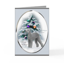 Bedlington Terrier Christmas Gifts cards