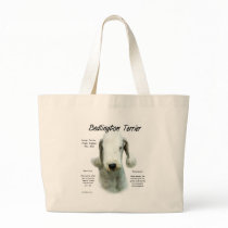 Bedlington Terrier History Design Canvas Bags