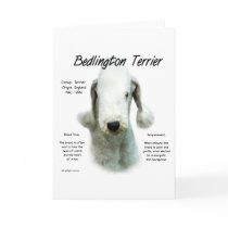 Bedlington Terrier History Design Card