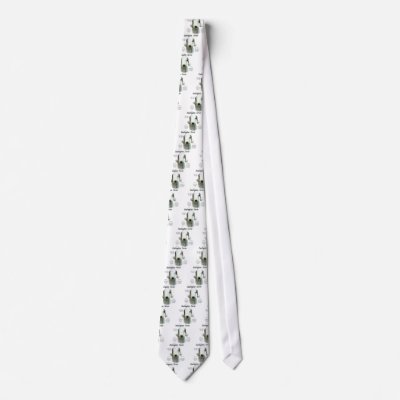 Bedlington Terrier History Design Neckties by GreyWolfCreation