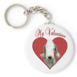 Bedlington Terrier My Valentine - Keychain