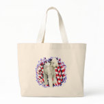 Bedlington Terrier Patriot Canvas Bag