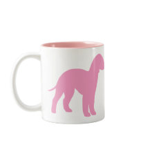Bedlington Terrier (pink) mugs
