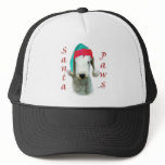 Bedlington Terrier Santa Paws Trucker Hat