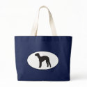 Bedlington Terrier Silhouette bags