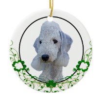 Bedlington Terrier St Patrick's Day Ornament ornaments