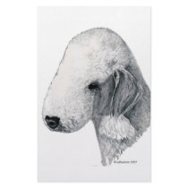 Bedlington Terrier Stationery Design