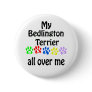 Bedlington Terrier Walks Design Button