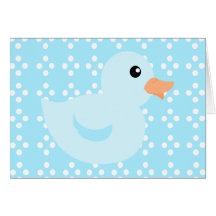 Bedotted Duck in Blue Card