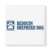 Bedouin Shepherd Dog Blue Fridge Magnet