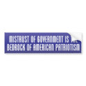 Bedrock of Patriotism Bumper Sticker bumper stickers