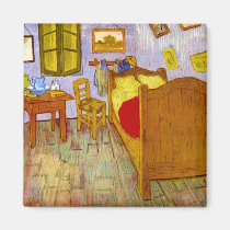 Bedroom at Arles by Vincent Willem van Gogh magnets