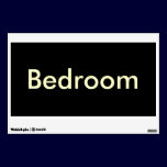 Bedroom Door Sign-Temporary/Reusable wall decals