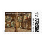 Bedroom, Neuschwanstein Castle,Germany 1905 postage