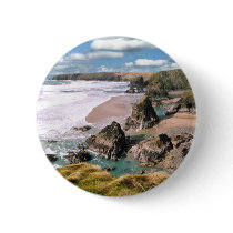 Bedruthan Steps, Cornwall buttons by catchthenextwave Bedruthan Steps, Cornwall buttons