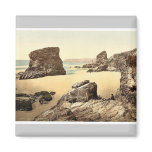 Bedruthan Steps, I, Cornwall, England vintage Phot Magnets