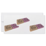 Beds as Be Beryllium and Ds Darmstadtium Full Color Rack Card