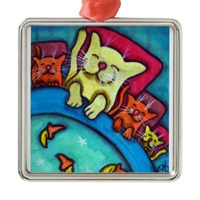 Bedtime Cats Friendship Ornament