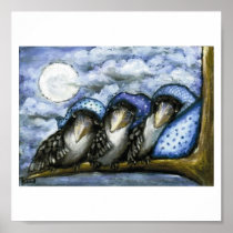 bedtime crows poster