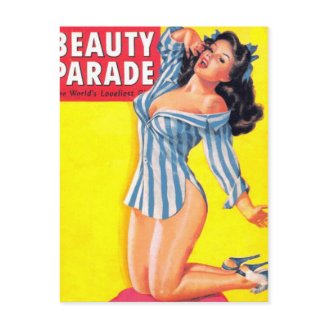 Bedtime Pinup Post Card