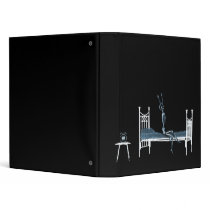 Bedtime X-Ray Skeleton Black Blue binders by VoXeeD Bedtime X-Ray Skeleton Black Blue binders
