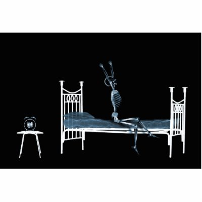 Bedtime X-Ray Skeleton Black Blue Photo Cut Out by VoXeeD