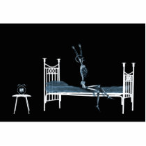 Bedtime X-Ray Skeleton Black Blue photo sculptures