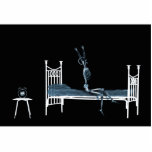 Bedtime X-Ray Skeleton Black Blue Photo Cut Out