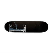 Bedtime X-Ray Skeleton Black Blue skateboards by VoXeeD Bedtime X-Ray Skeleton Black Blue skateboards