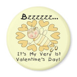 Bee 1st Valentine's Day Tshirts and Gifts Magnet
