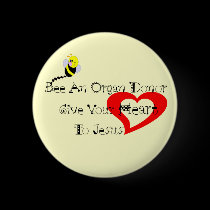 Bee A Organ Donor buttons