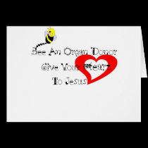 Bee A Organ Donor cards