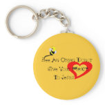Bee A Organ Donor Key Chain