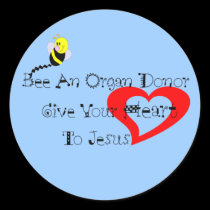 Bee A Organ Donor stickers