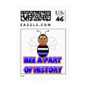 Bee A Part Of History Postage Stamp
