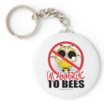 Bee Allergy Keychain