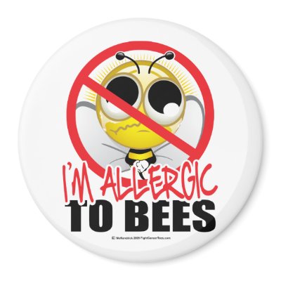 Bee Allergy Refrigerator Magnets by fightcancertees