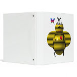 BEE AND BABY BUTTERFLY 3 RING BINDERS