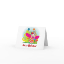 Bee and Christmas trees cards by adellaandmella Bee and Christmas trees cards