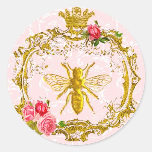 Bee and Crown Royal Seals Sticker