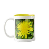 Bee and dandelion mug by Queen_Lydia16 Bee and dandelion mug