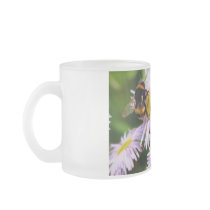 bee and flower coffee mug