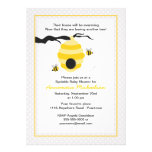 Bee and Hive Sprinkle Baby Shower Invitation