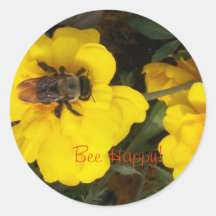 Bee and Mums Stickers