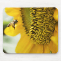 Bee and Sunflower Mousepad