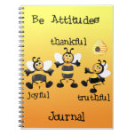 Bee Attitudes Journal Spiral Note Book